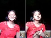 Shy Desi Girl Showing Her Boobs On Video Call