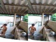 Today Exclusive – Cute Girl Bathing Record in Hidden Cam