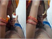Today Exclusive – Desi Bhabhi Blowjob and Ridding Dick Part 1